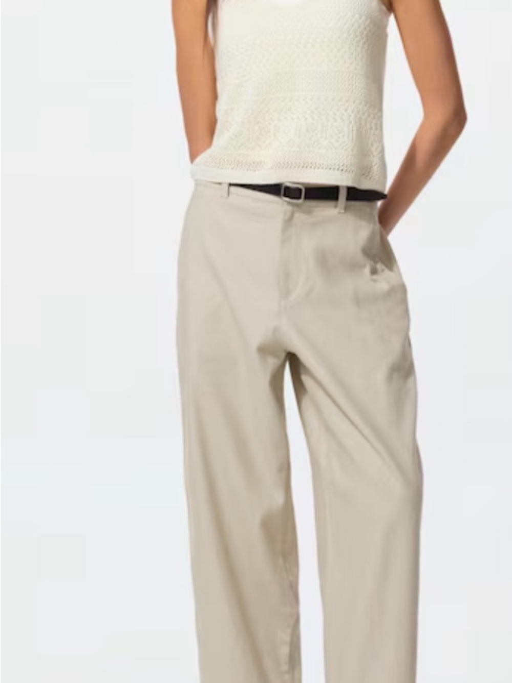 NWT Uniqlo linen cotton tapered pants